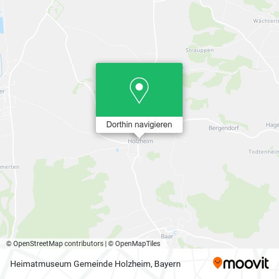 Heimatmuseum Gemeinde Holzheim Karte