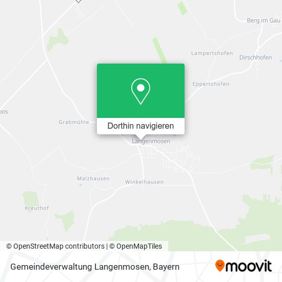 Gemeindeverwaltung Langenmosen Karte