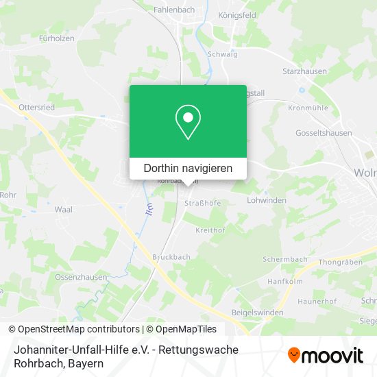 Johanniter-Unfall-Hilfe e.V. - Rettungswache Rohrbach Karte