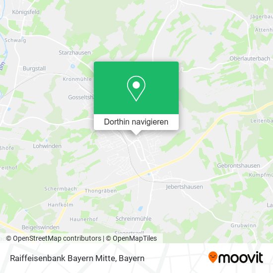 Raiffeisenbank Bayern Mitte Karte