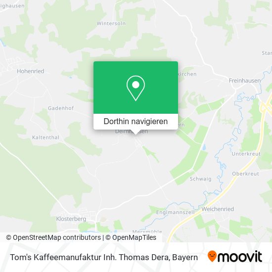 Tom's Kaffeemanufaktur Inh. Thomas Dera Karte