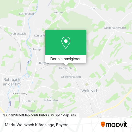 Markt Wolnzach Kläranlage Karte