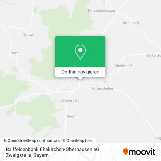 Raiffeisenbank Ehekirchen-Oberhausen eG Zweigstelle Karte