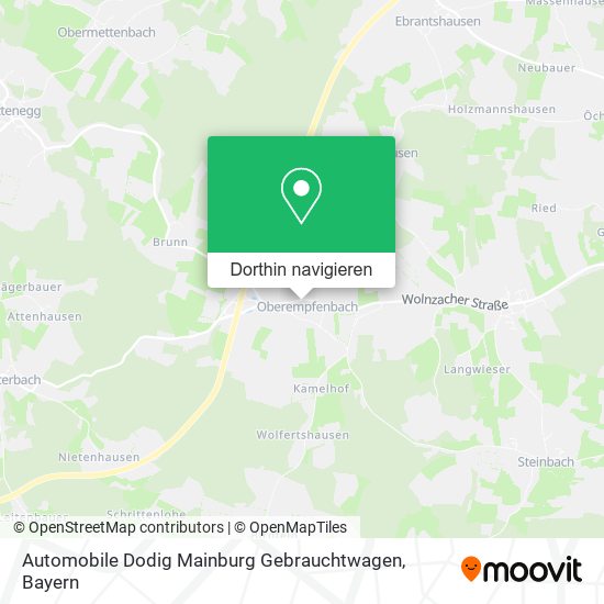 Automobile Dodig Mainburg Gebrauchtwagen Karte