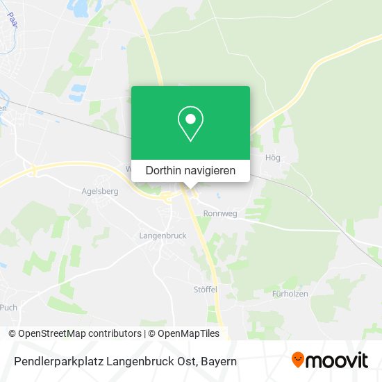 Pendlerparkplatz Langenbruck Ost Karte