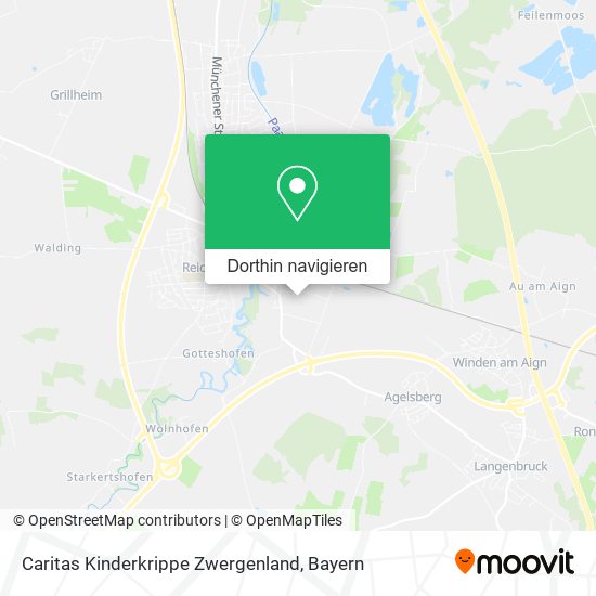 Caritas Kinderkrippe Zwergenland Karte