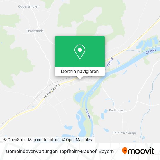 Gemeindeverwaltungen Tapfheim-Bauhof Karte