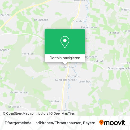 Pfarrgemeinde Lindkirchen / Ebrantshausen Karte