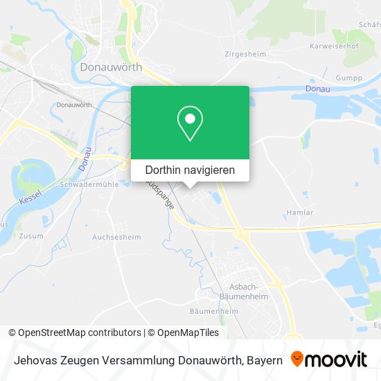 Jehovas Zeugen Versammlung Donauwörth Karte