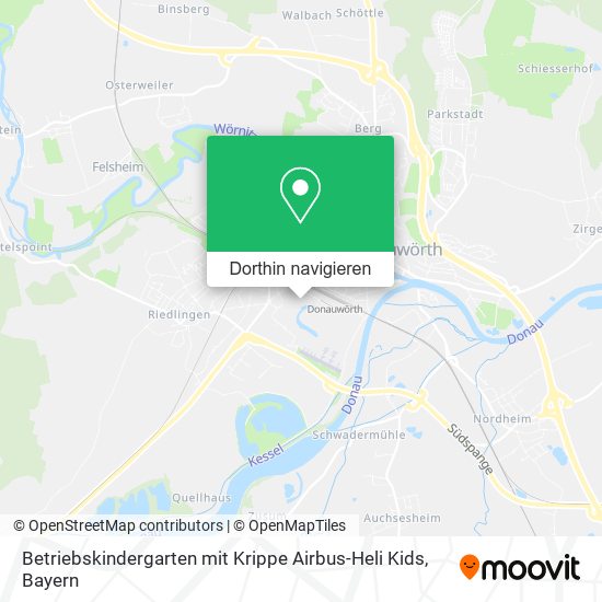 Betriebskindergarten mit Krippe Airbus-Heli Kids Karte