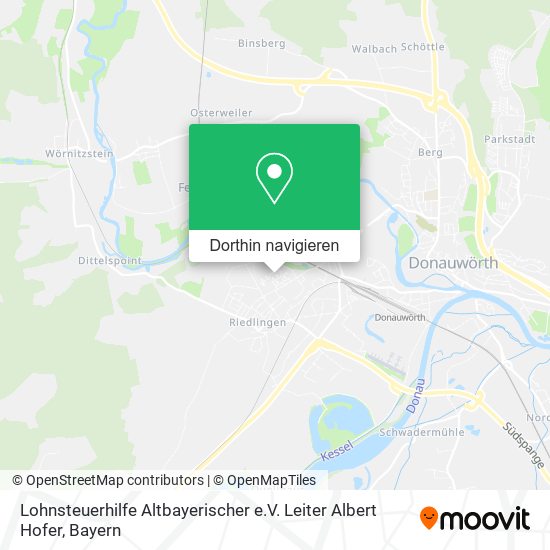 Lohnsteuerhilfe Altbayerischer e.V. Leiter Albert Hofer Karte