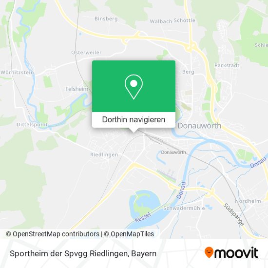 Sportheim der Spvgg Riedlingen Karte