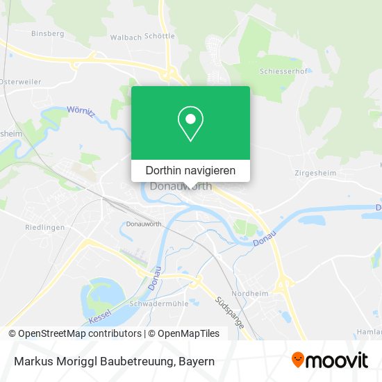 Markus Moriggl Baubetreuung Karte