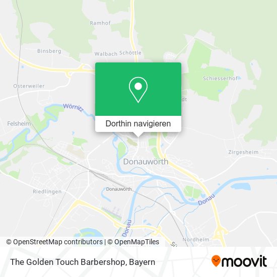 The Golden Touch Barbershop Karte