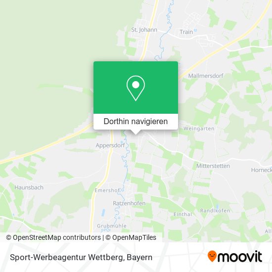 Sport-Werbeagentur Wettberg Karte