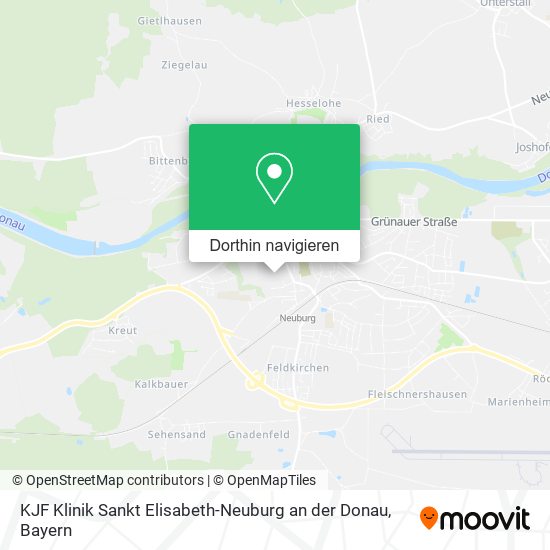 KJF Klinik Sankt Elisabeth-Neuburg an der Donau Karte