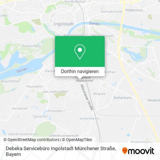 Debeka Servicebüro Ingolstadt Münchener Straße Karte