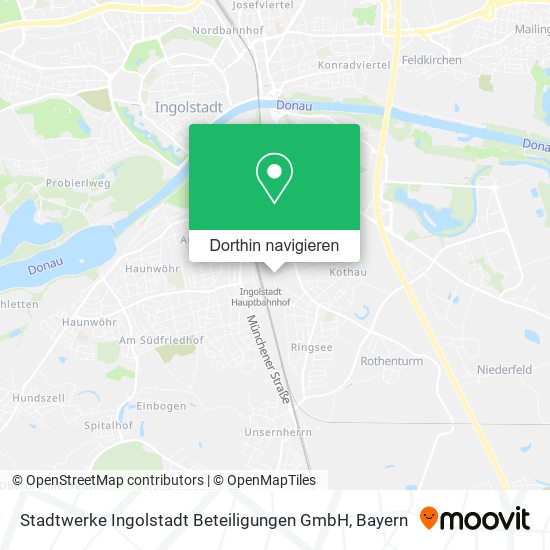 Stadtwerke Ingolstadt Beteiligungen GmbH Karte