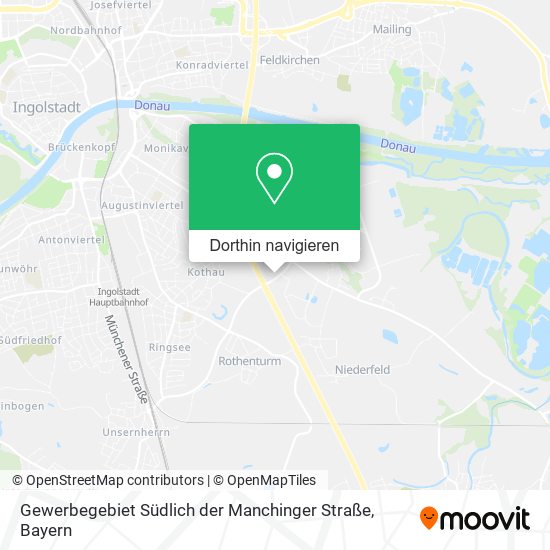 Gewerbegebiet Südlich der Manchinger Straße Karte