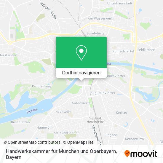 Handwerkskammer für München und Oberbayern Karte