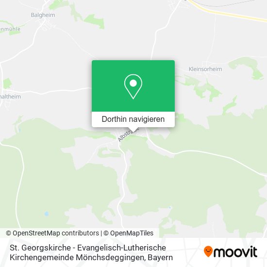 St. Georgskirche - Evangelisch-Lutherische Kirchengemeinde Mönchsdeggingen Karte