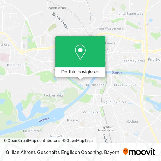 Gillian Ahrens Geschäfts Englisch Coaching Karte