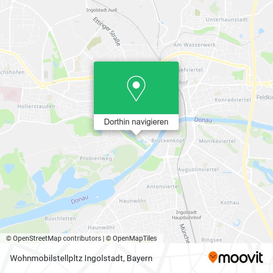 Wohnmobilstellpltz Ingolstadt Karte