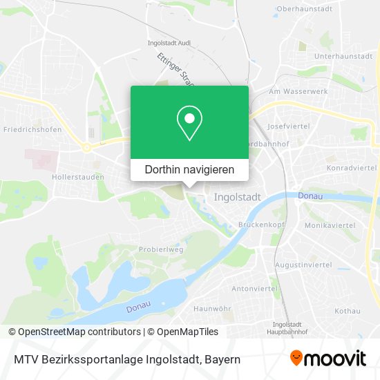 MTV Bezirkssportanlage Ingolstadt Karte