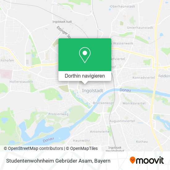 Studentenwohnheim Gebrüder Asam Karte