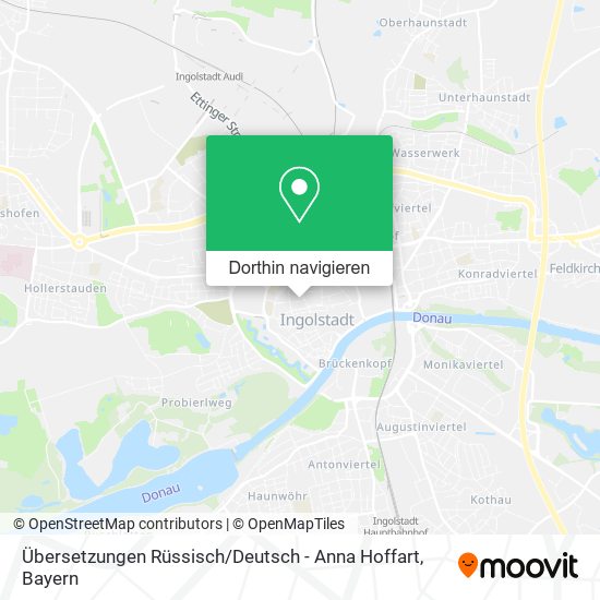 Übersetzungen Rüssisch / Deutsch - Anna Hoffart Karte