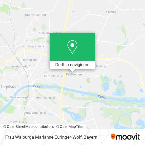 Frau Walburga Marianne Euringer-Wolf Karte