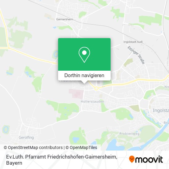 Ev.Luth. Pfarramt Friedrichshofen-Gaimersheim Karte
