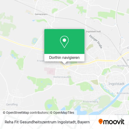 Reha Fit Gesundheitszentrum Ingolstadt Karte