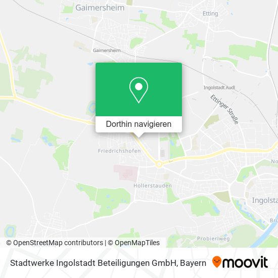 Stadtwerke Ingolstadt Beteiligungen GmbH Karte