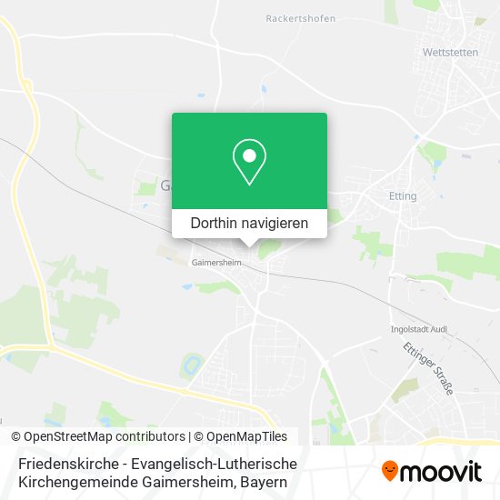 Friedenskirche - Evangelisch-Lutherische Kirchengemeinde Gaimersheim Karte