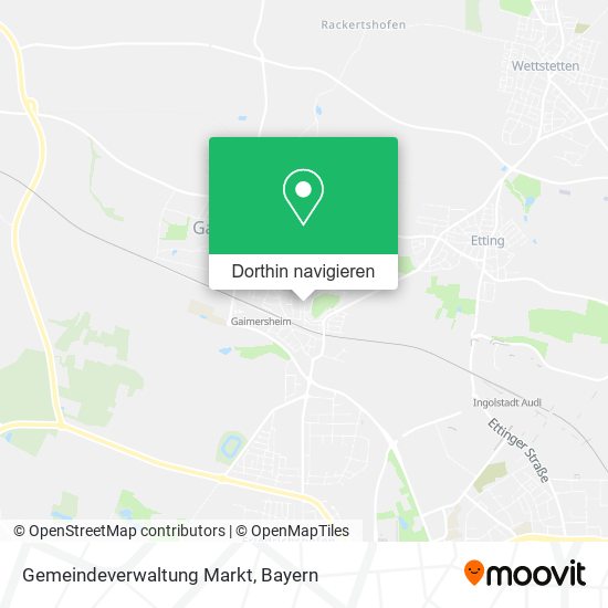 Gemeindeverwaltung Markt Karte
