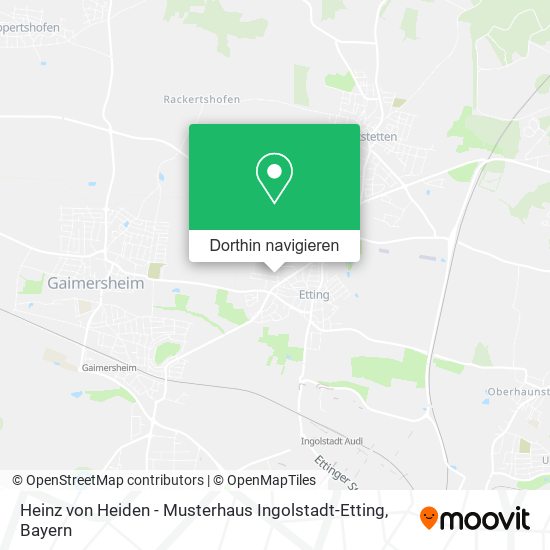 Heinz von Heiden - Musterhaus Ingolstadt-Etting Karte