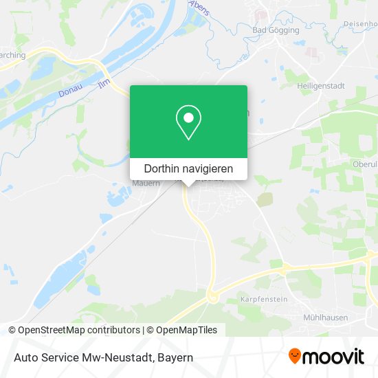 Auto Service Mw-Neustadt Karte