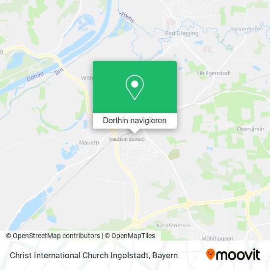 Christ International Church Ingolstadt Karte