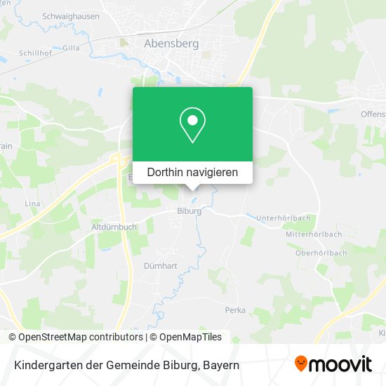 Kindergarten der Gemeinde Biburg Karte