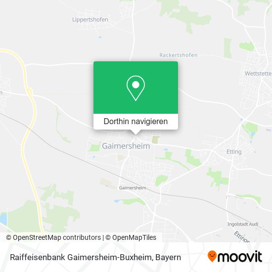 Raiffeisenbank Gaimersheim-Buxheim Karte