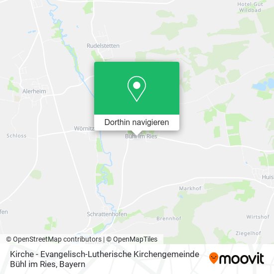Kirche - Evangelisch-Lutherische Kirchengemeinde Bühl im Ries Karte