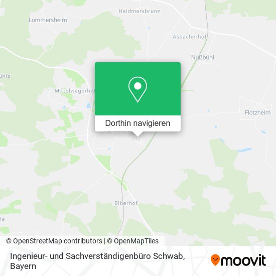 Ingenieur- und Sachverständigenbüro Schwab Karte