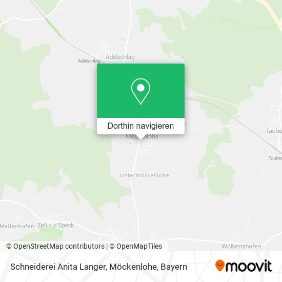 Schneiderei Anita Langer, Möckenlohe Karte