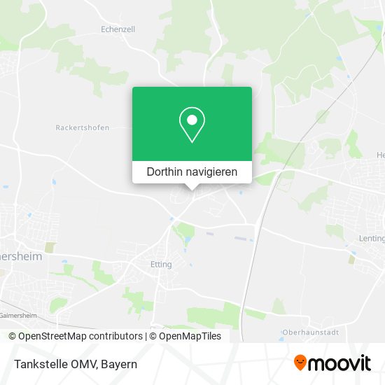 Tankstelle OMV Karte