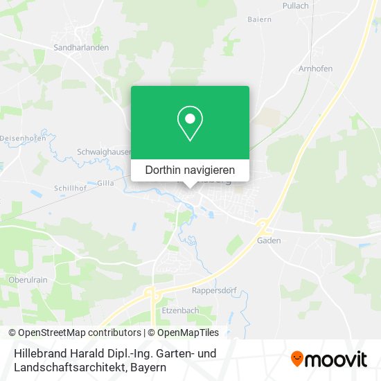 Hillebrand Harald Dipl.-Ing. Garten- und Landschaftsarchitekt Karte