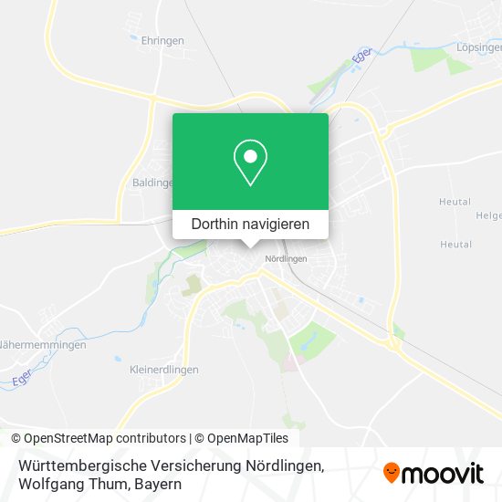 Württembergische Versicherung Nördlingen, Wolfgang Thum Karte