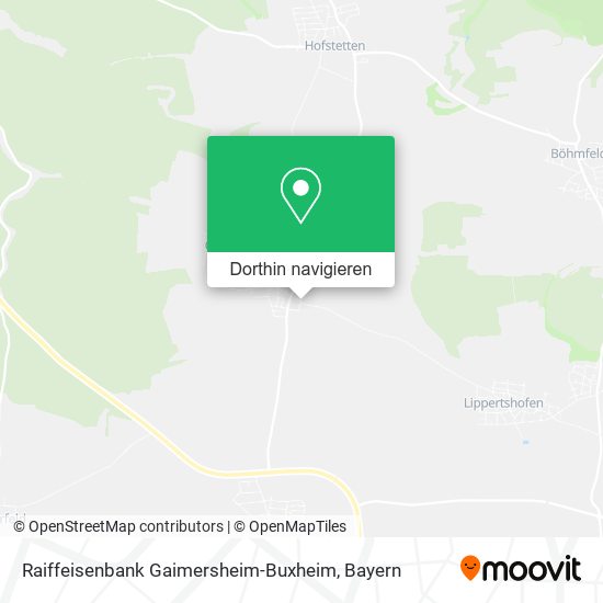 Raiffeisenbank Gaimersheim-Buxheim Karte