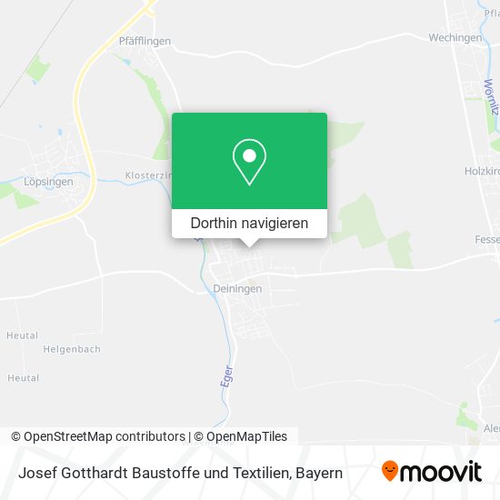 Josef Gotthardt Baustoffe und Textilien Karte