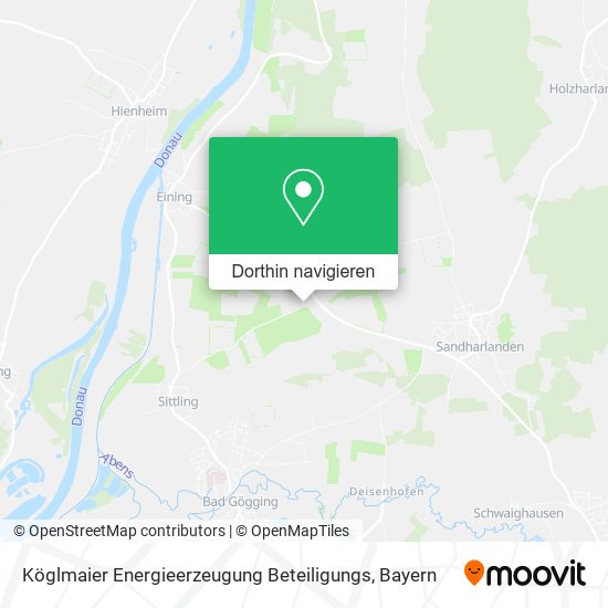 Köglmaier Energieerzeugung Beteiligungs Karte